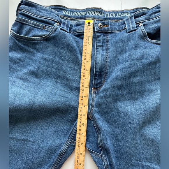 Duluth Medium Wash Ballroom Double Flex Standard Fit Denim Blue Jeans Mens 40x30 - Picture 7 of 11